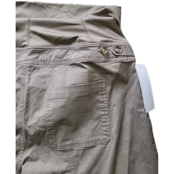 Ingrid & Isabel Over The Belly High-Rise Brown Maternity Pants Barrel XXL NWT - Picture 13 of 16